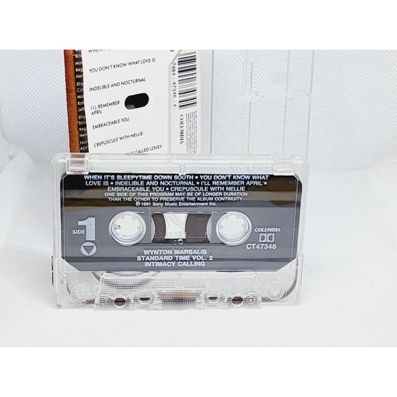 Wynton Marsalis Standard Time Vol. #2 Intimacy Calling Cassette Tape - Picture 3 of 6